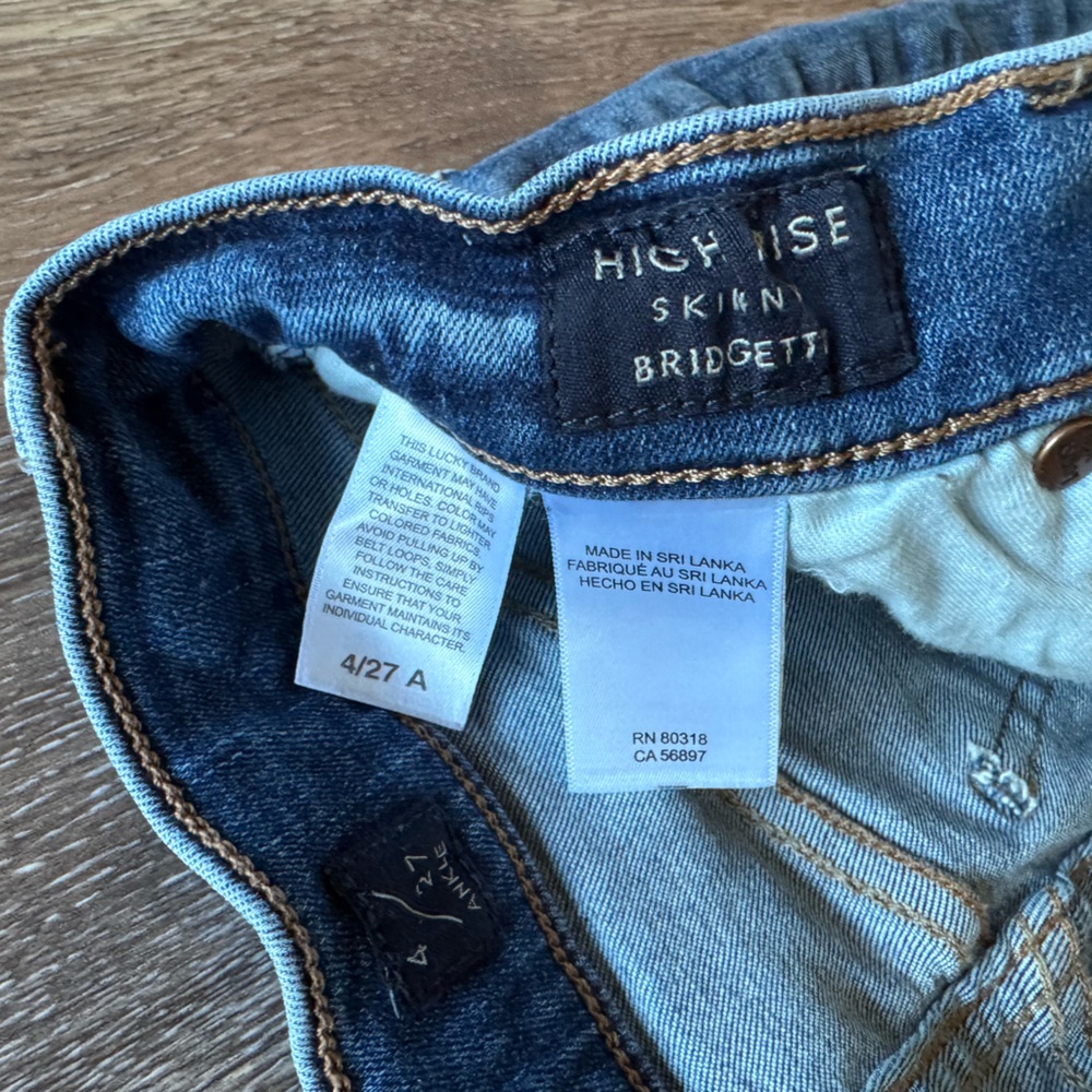 Lucky Brand high rise skinny ankle - Picture 3 of 5